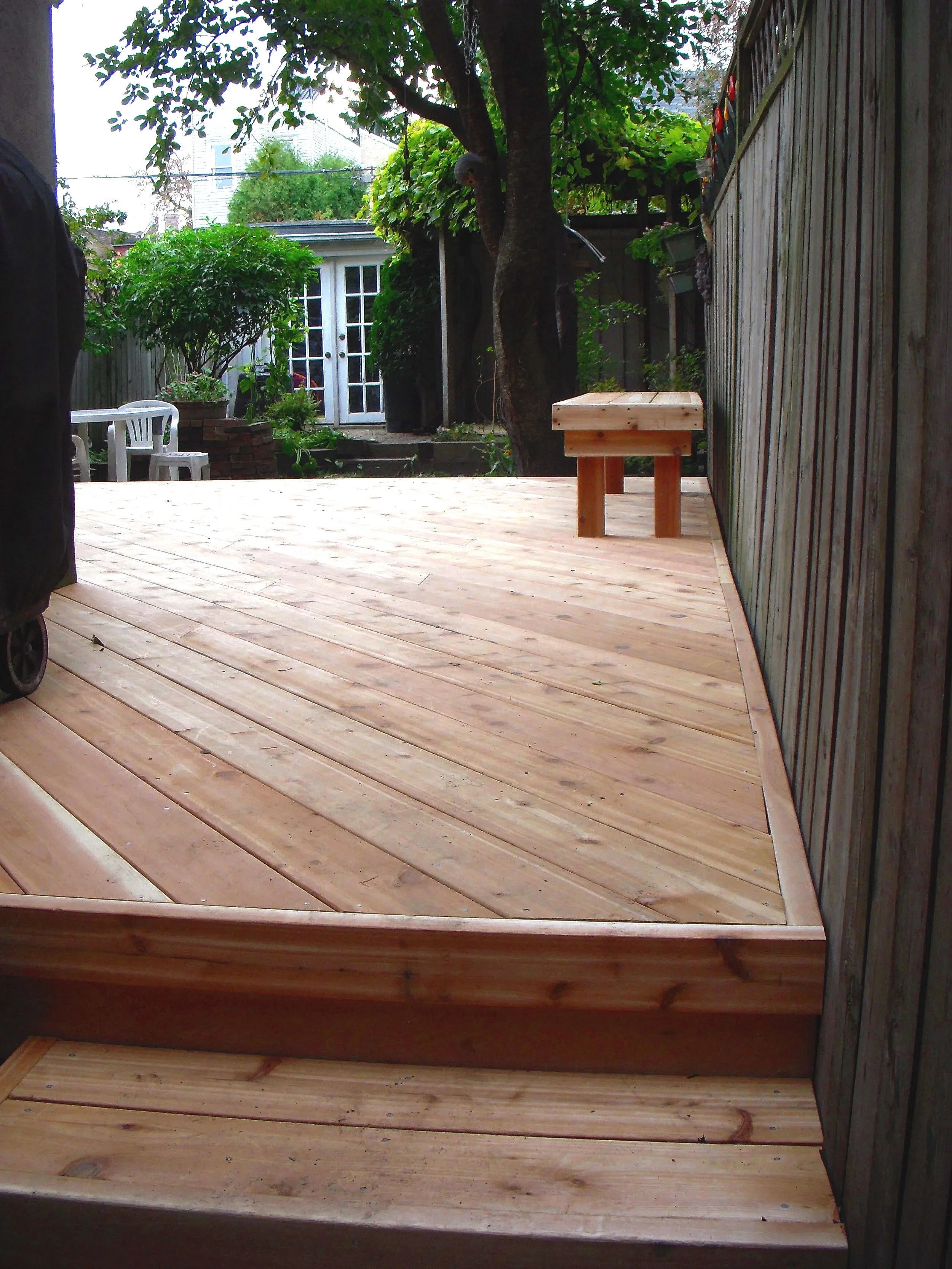 Hand Nailed Cedar Deck Toronto
