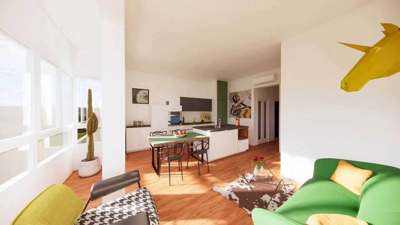 Render flat for refurbishment