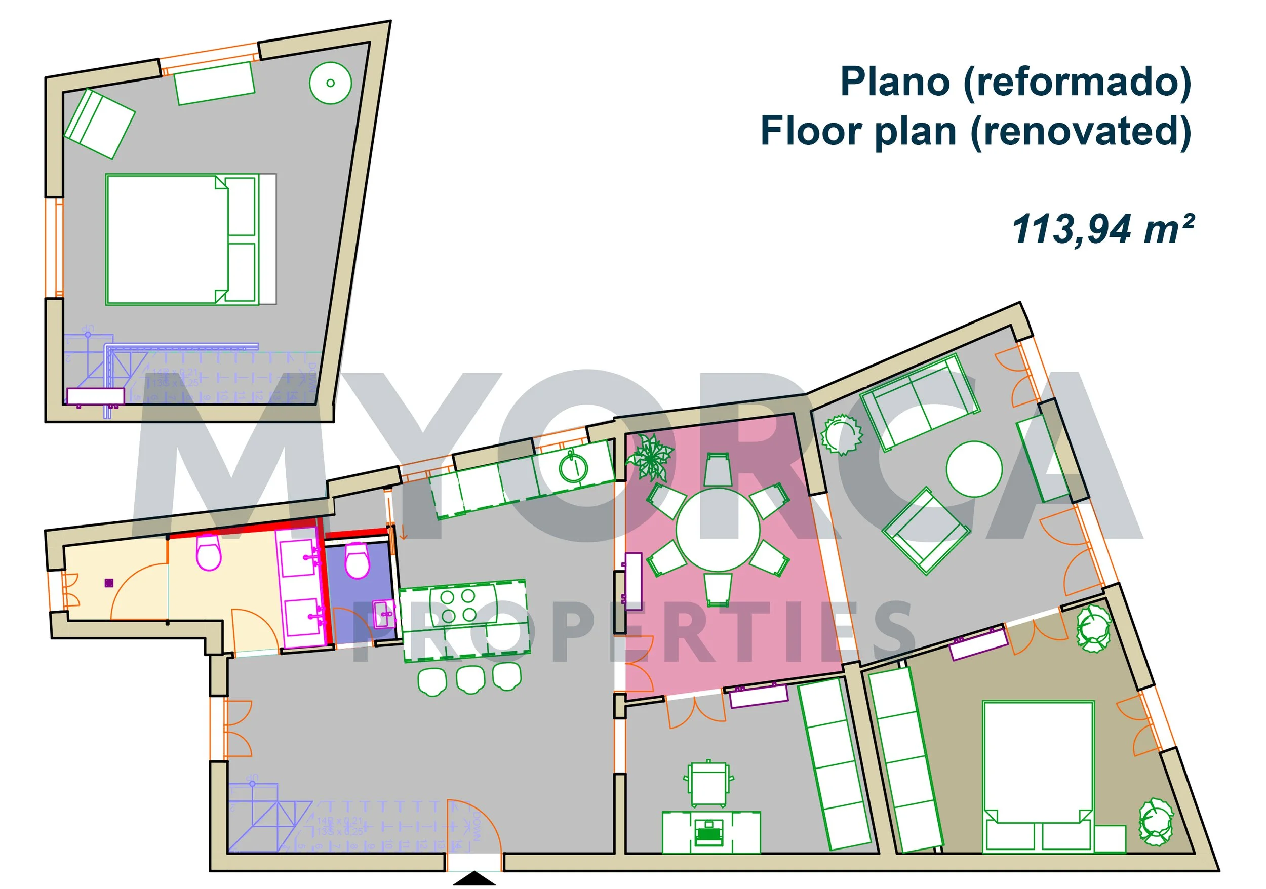 Floor plan apartment for sale Palma