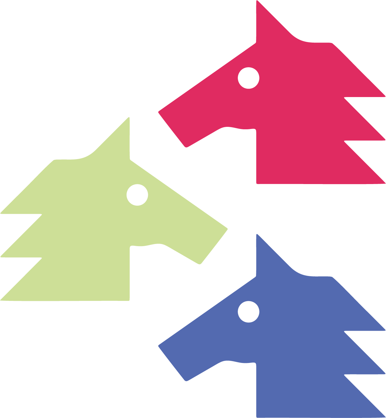 Illustration of horses symbolizing Northern Germany's open landscape, part of the NAIRA brand visual