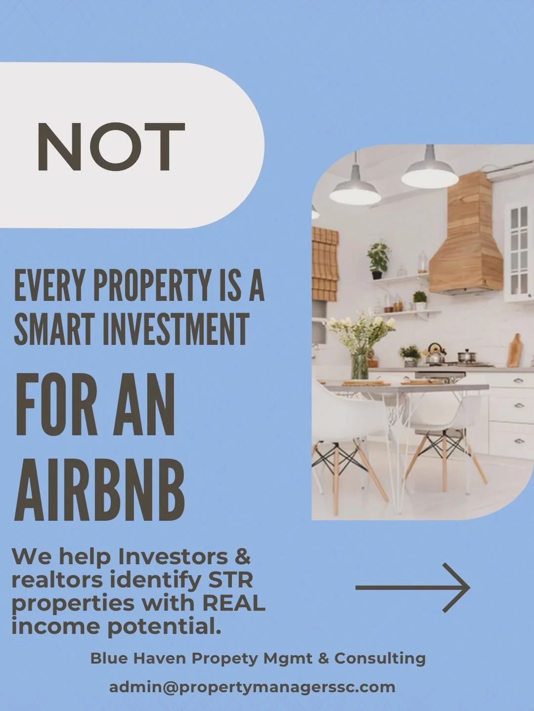 Not every property is a smart Airbnb investment &mdash; and in today&rsquo;s short-term rental market, strategy matters more than ever. 📈🏡

At Blue Haven PM &amp; Consulting , we work directly with investors, buyers, and realtors to help evaluate p