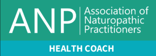 Logo of the Association of Naturopathic Practitioners with the text 'Health Coach' below.