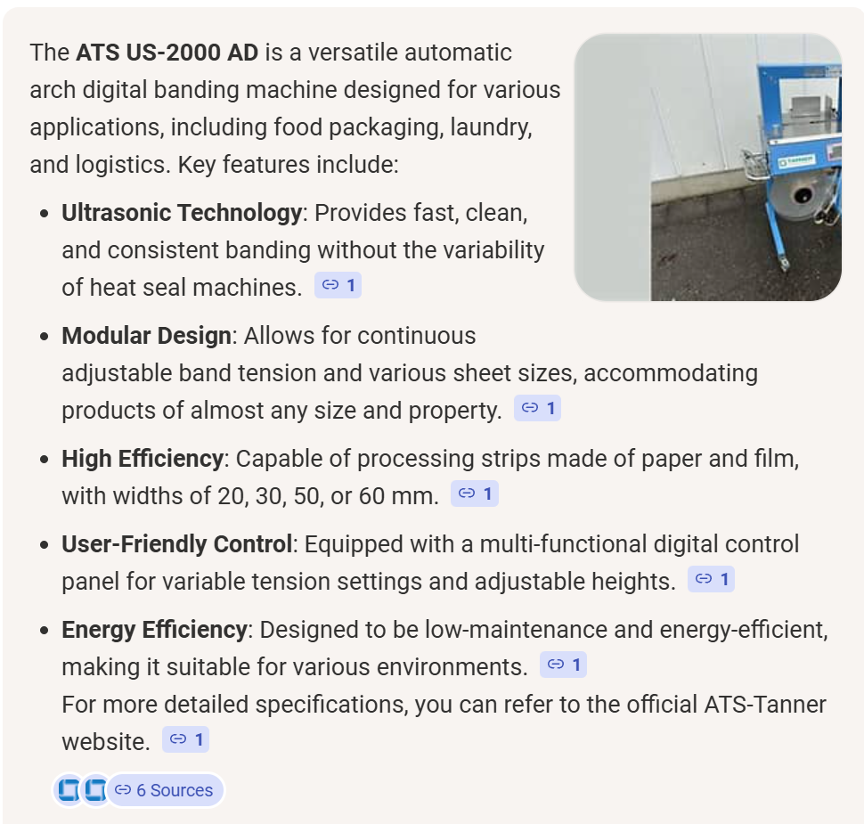 Image of the ATS US-2000 AD automatic arch digital banding machine.