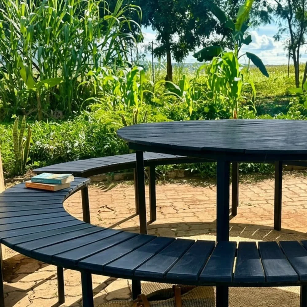Round Picnic Table & Bench