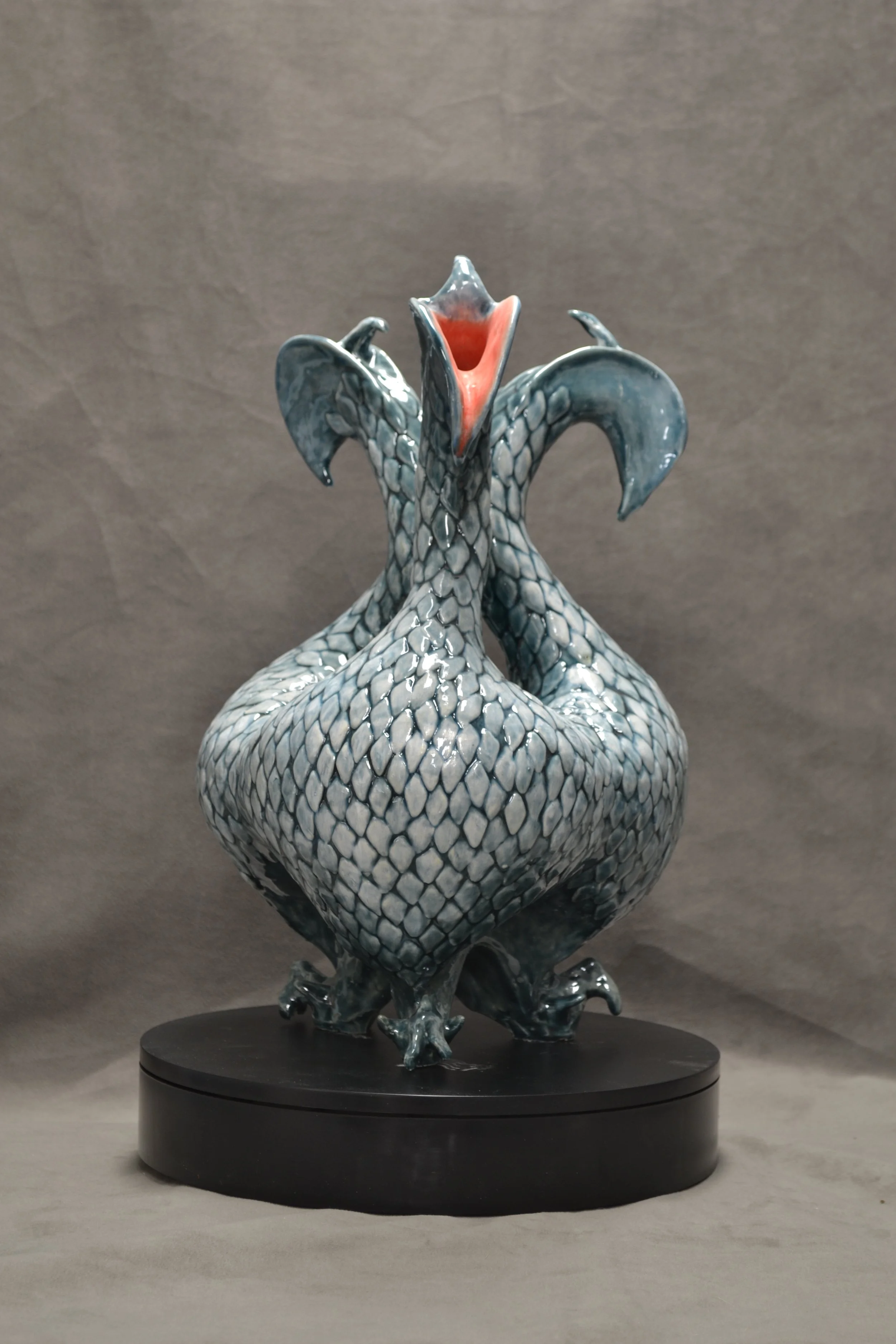 "2026-02"  Glazed Ceramic,  26mm x 27mm x 43mm