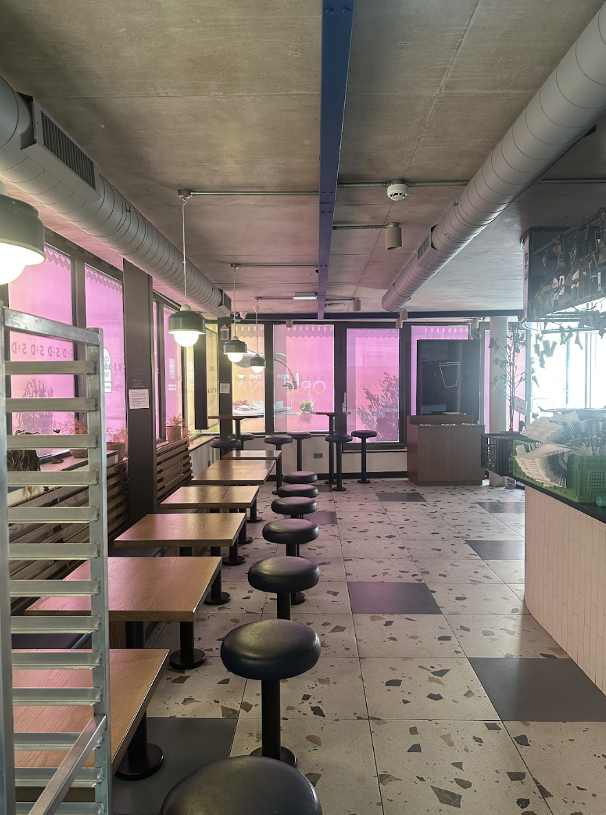 Commercial kitchen and retail unit selected for material reuse