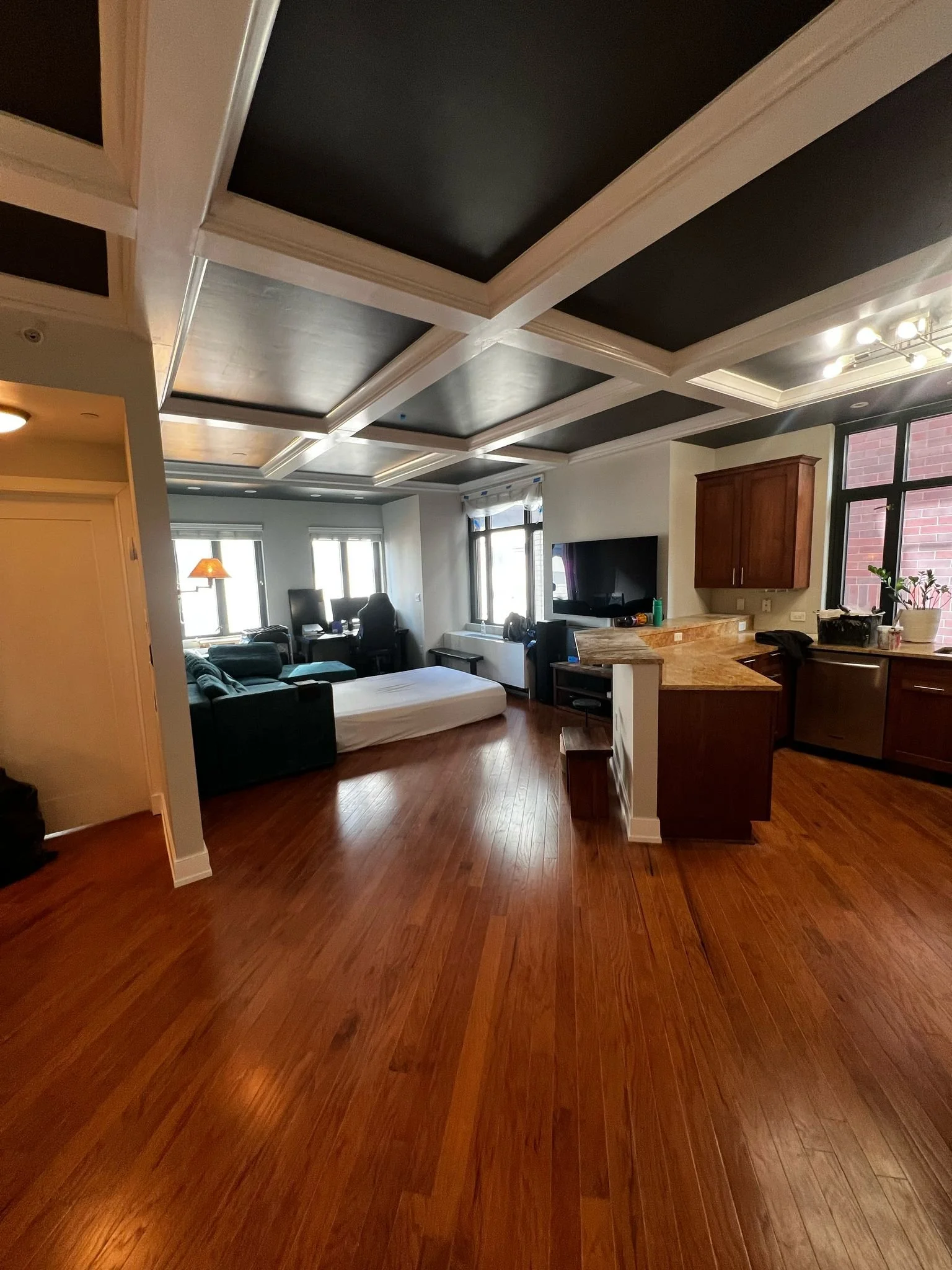Hardwood flooring installation - Jersey City high rise