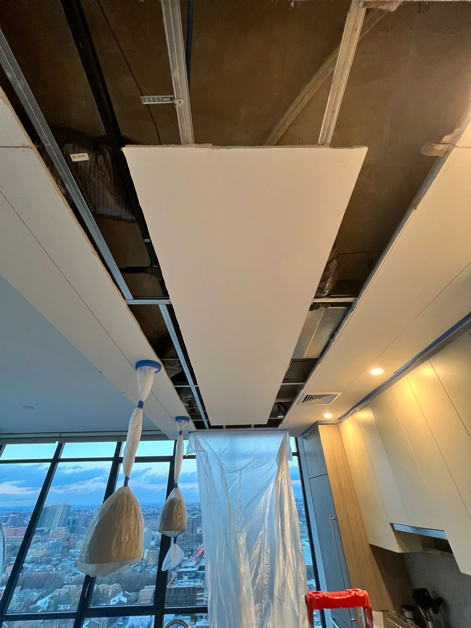 Prep work to install lighting