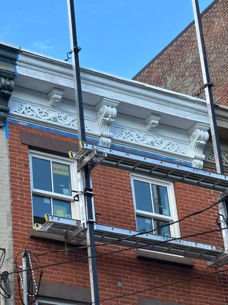 Historic cornice restoration