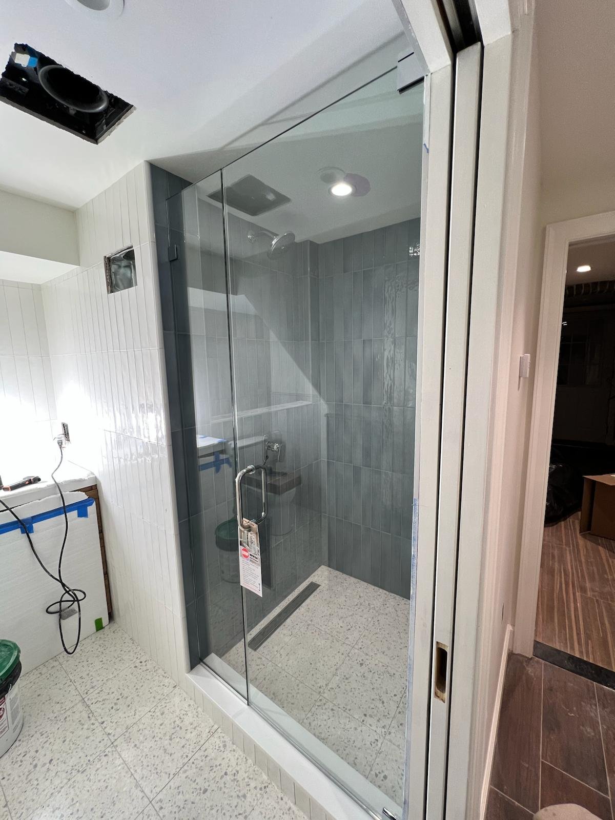 New garden level bathroom