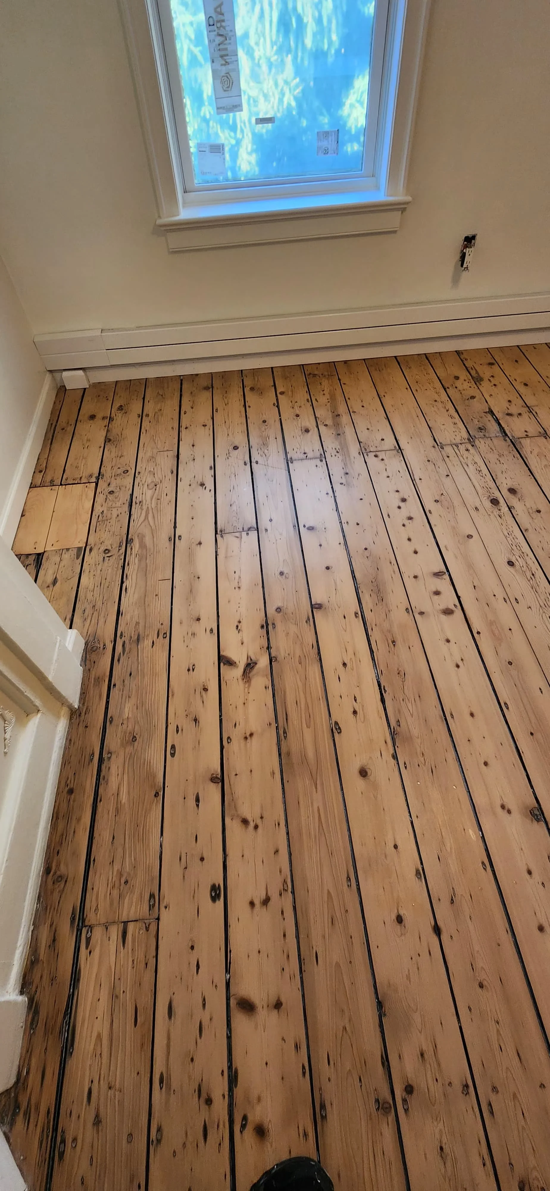 Original historic hardwood floors restored