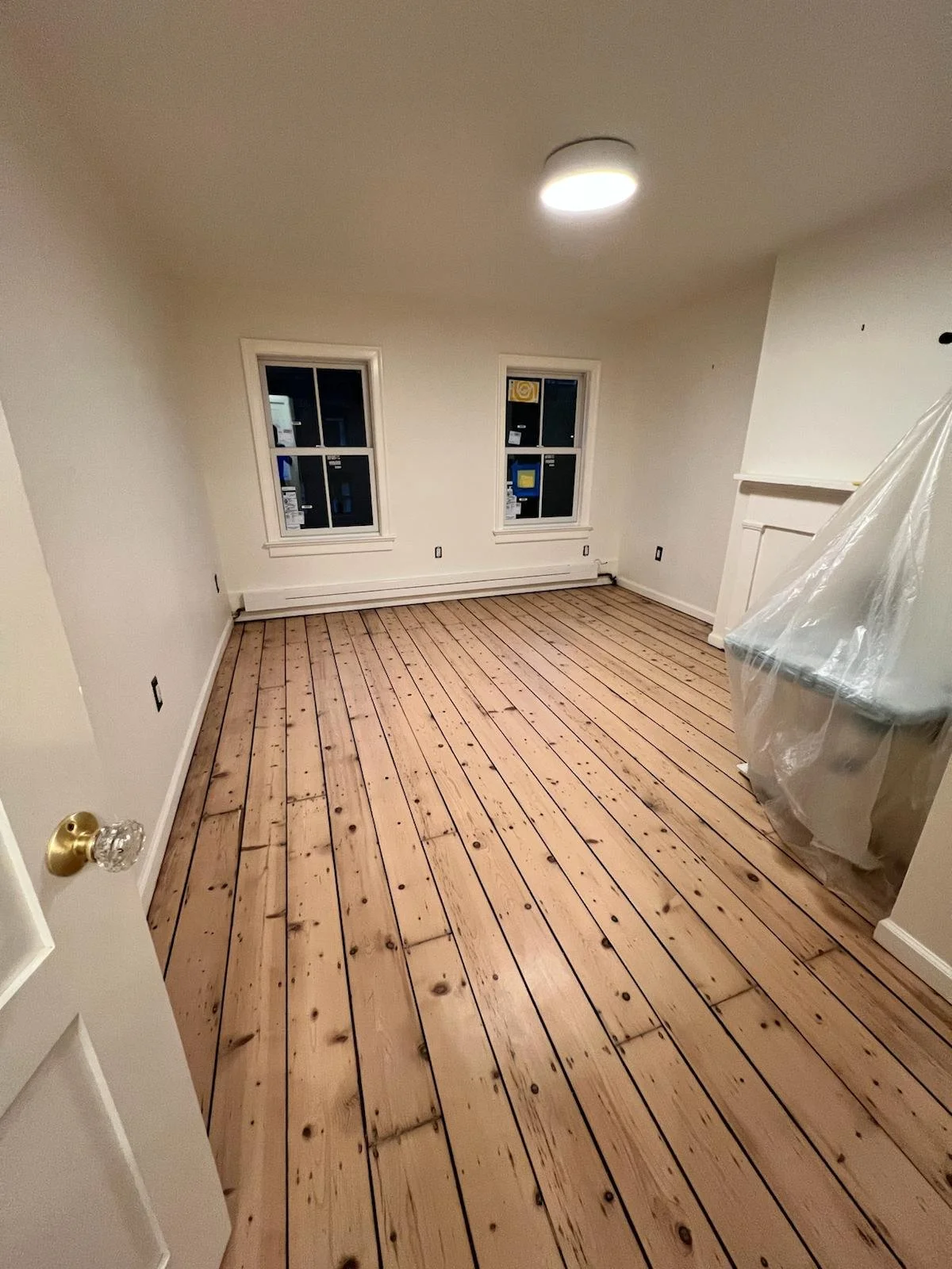 Original historic hardwood floors restored