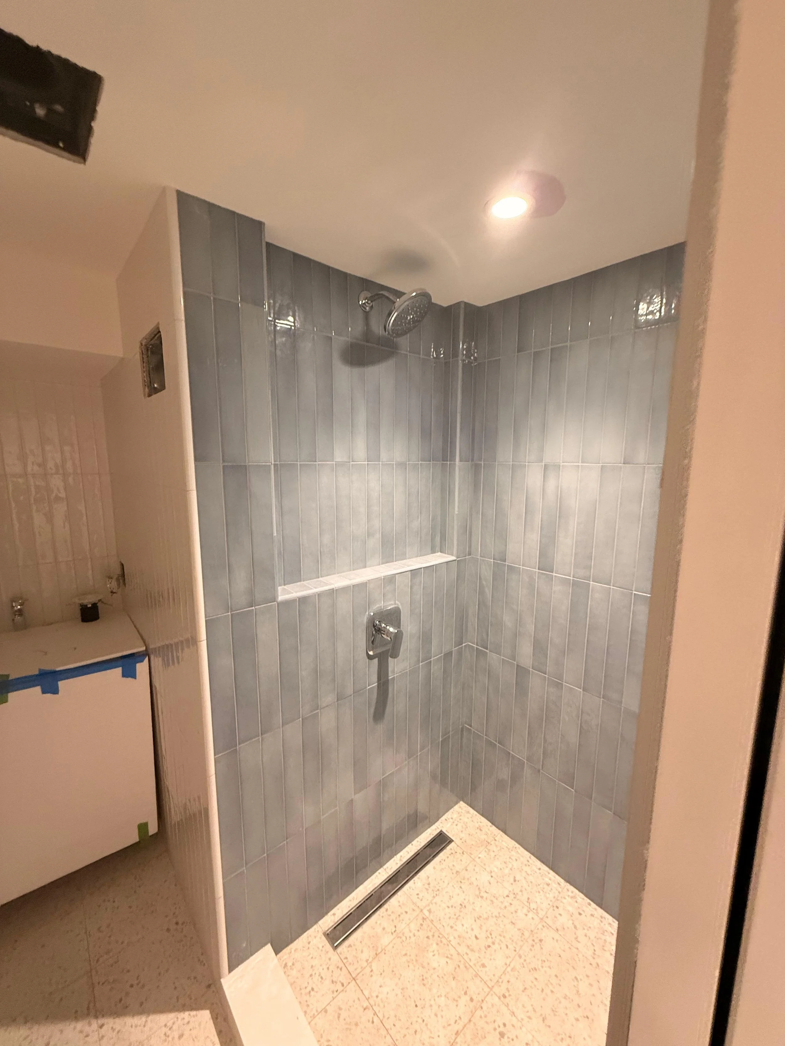 New garden level bathroom