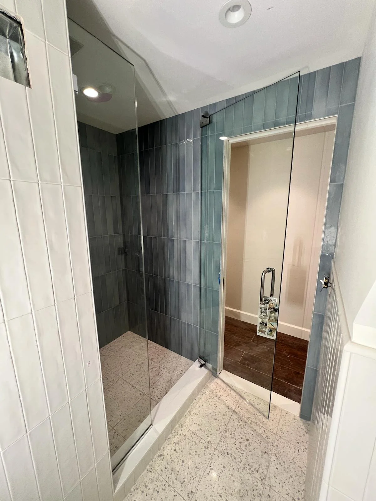 New garden level bathroom