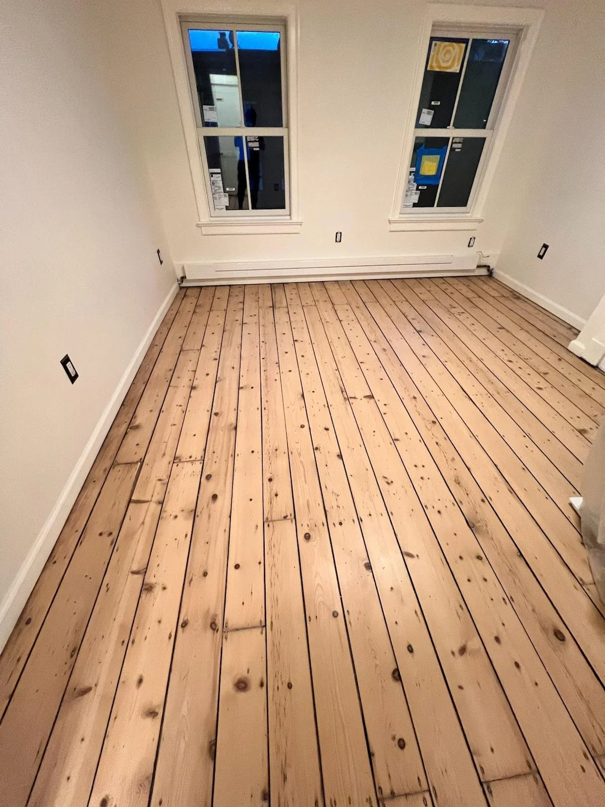Original historic hardwood floors restored