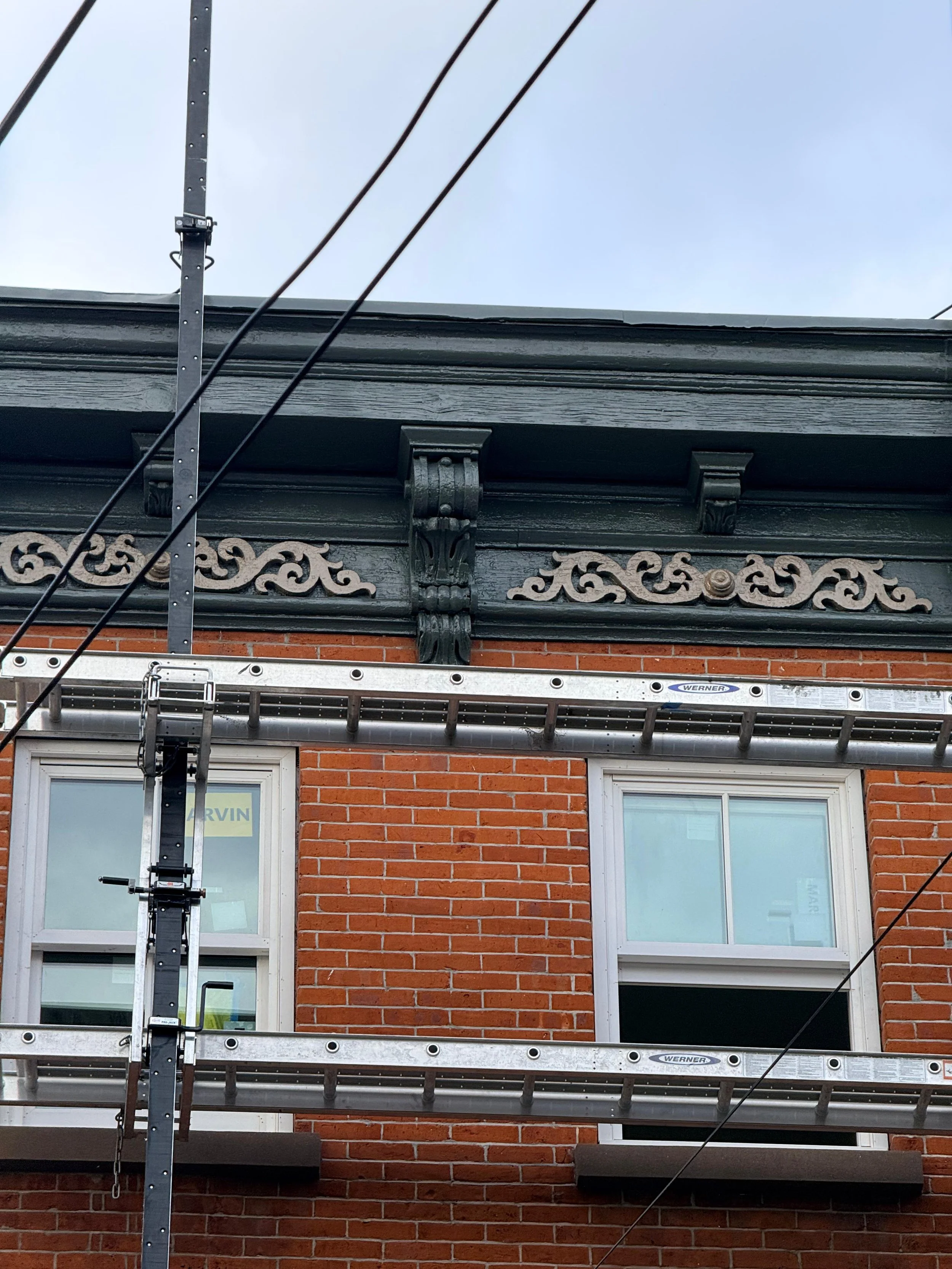 Historic cornice restoration