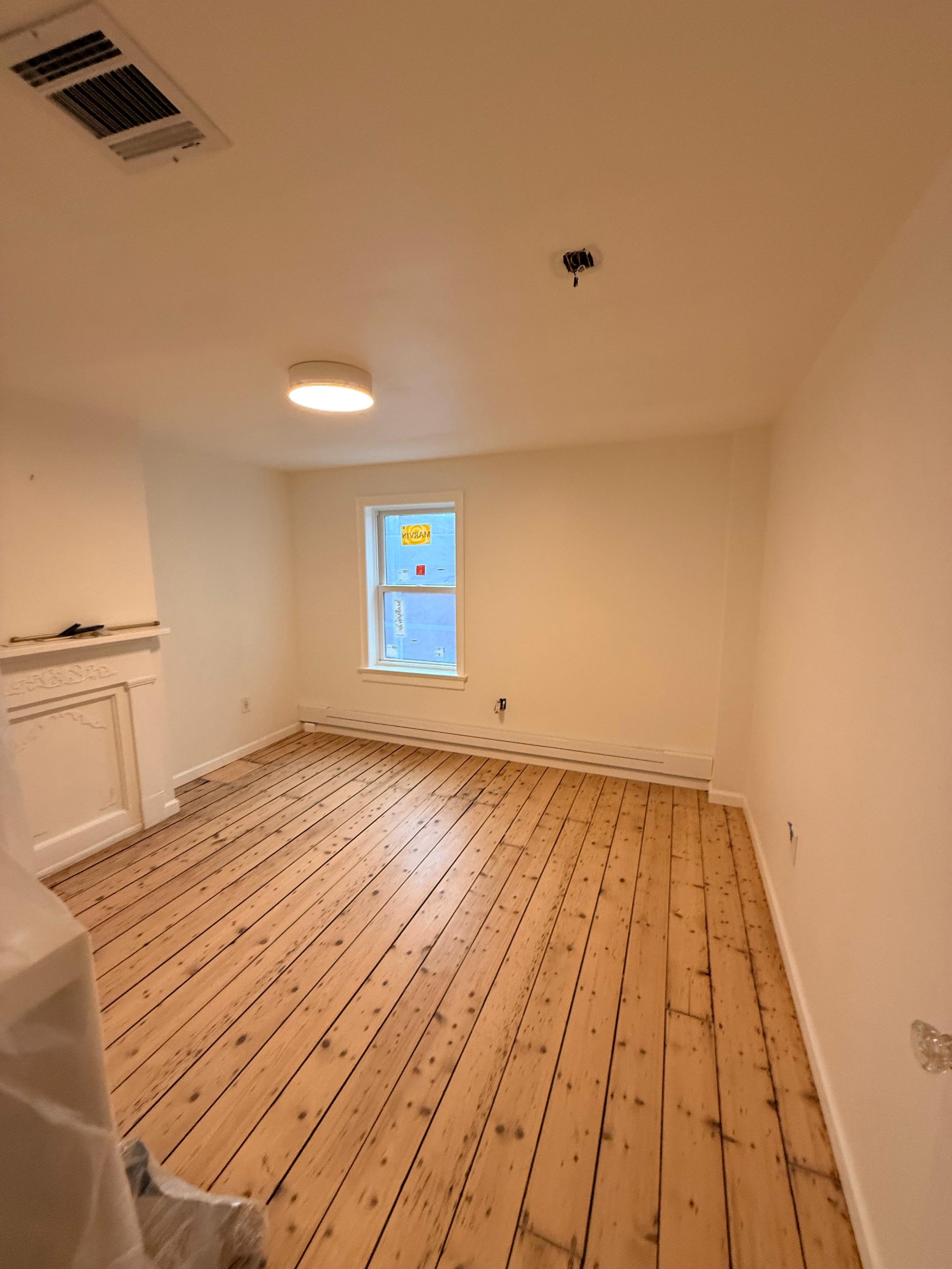 Original historic hardwood floors restored