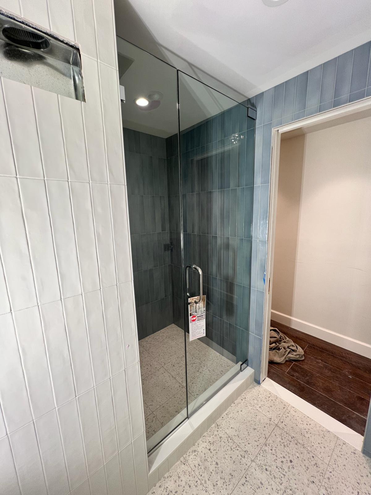 New garden level bathroom