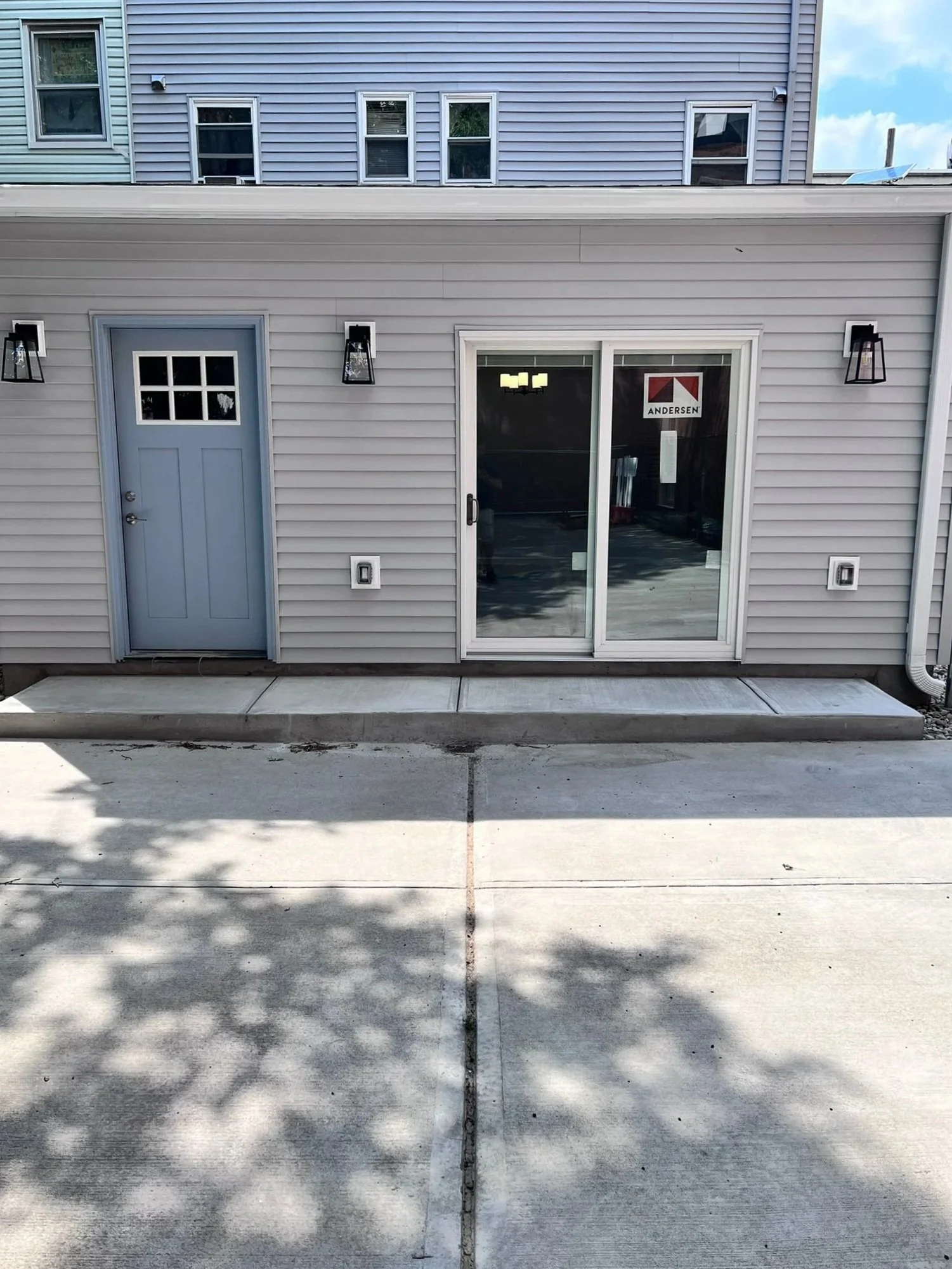 Back exterior view of new addition