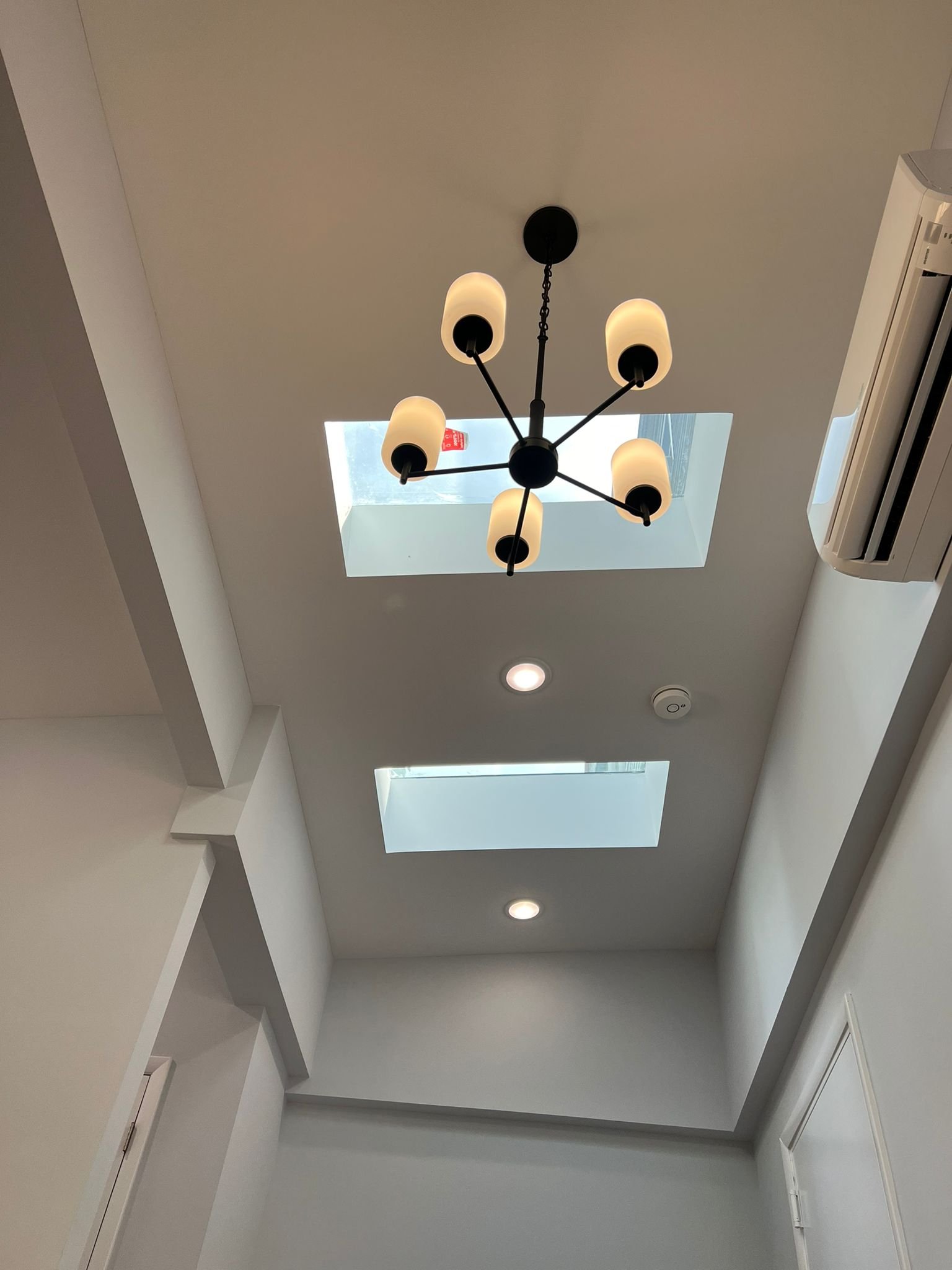 New addition with new skylights