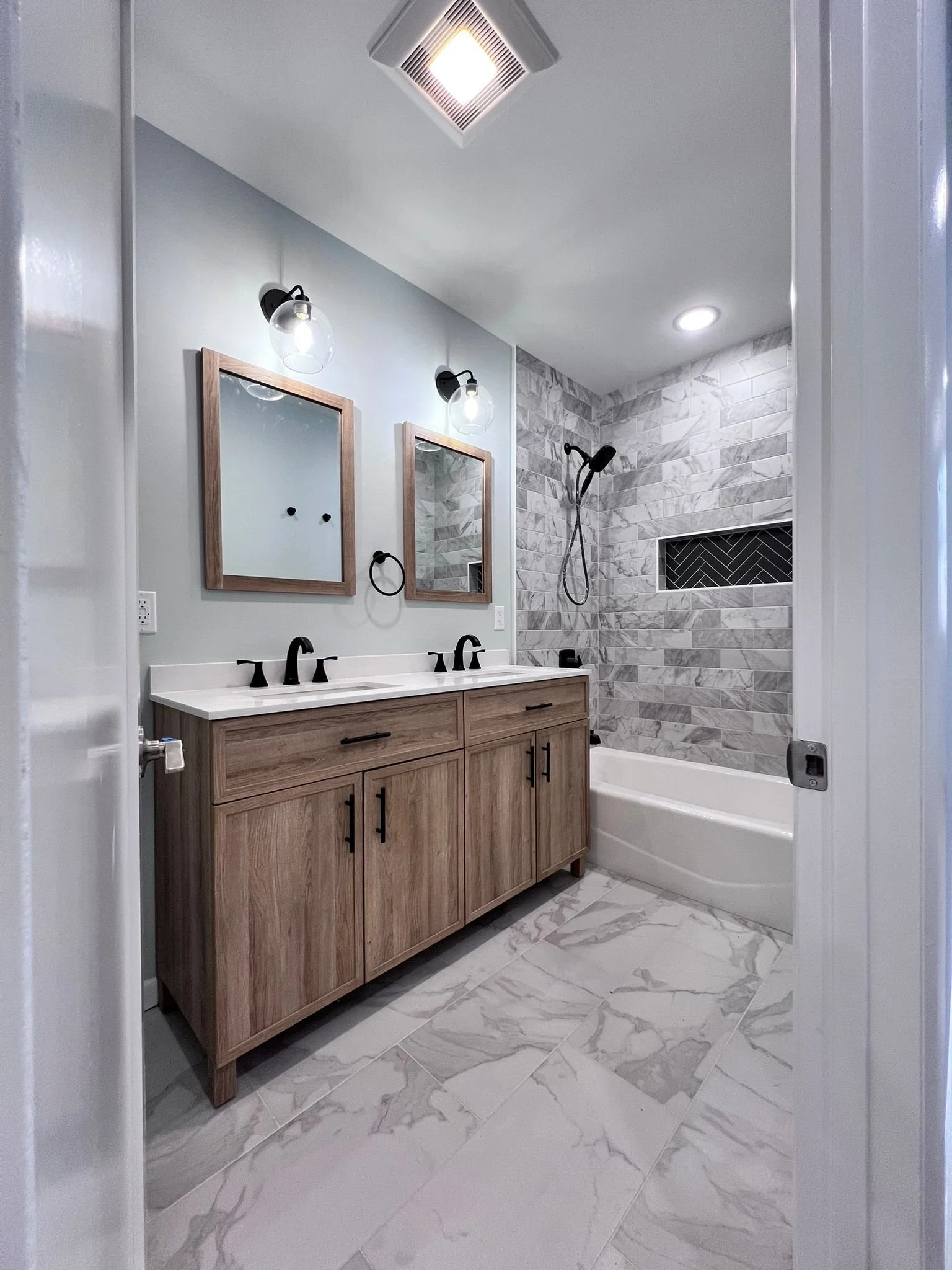 Bathroom renovated