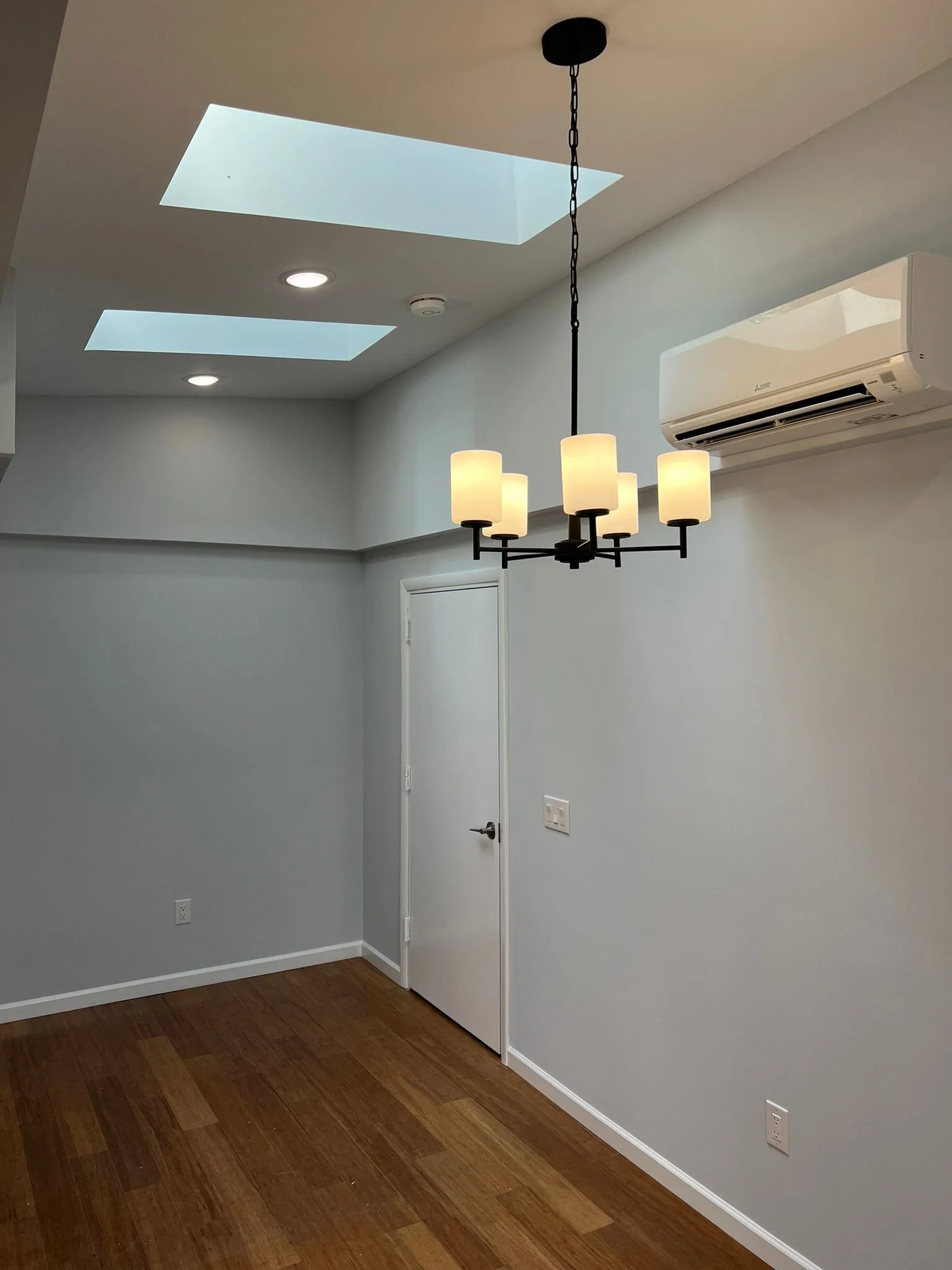 New addition with new skylights