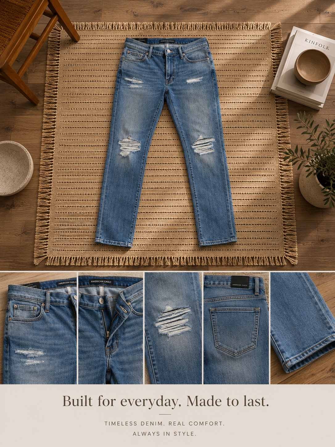 ABERCROMBIE STRETCH LANGDON SKINNY JEANS