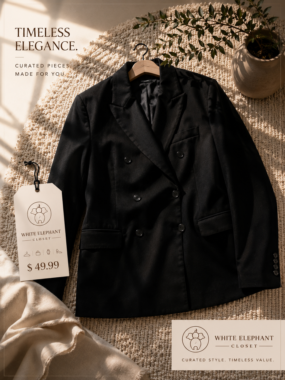 Zara Double Breasted Blazer