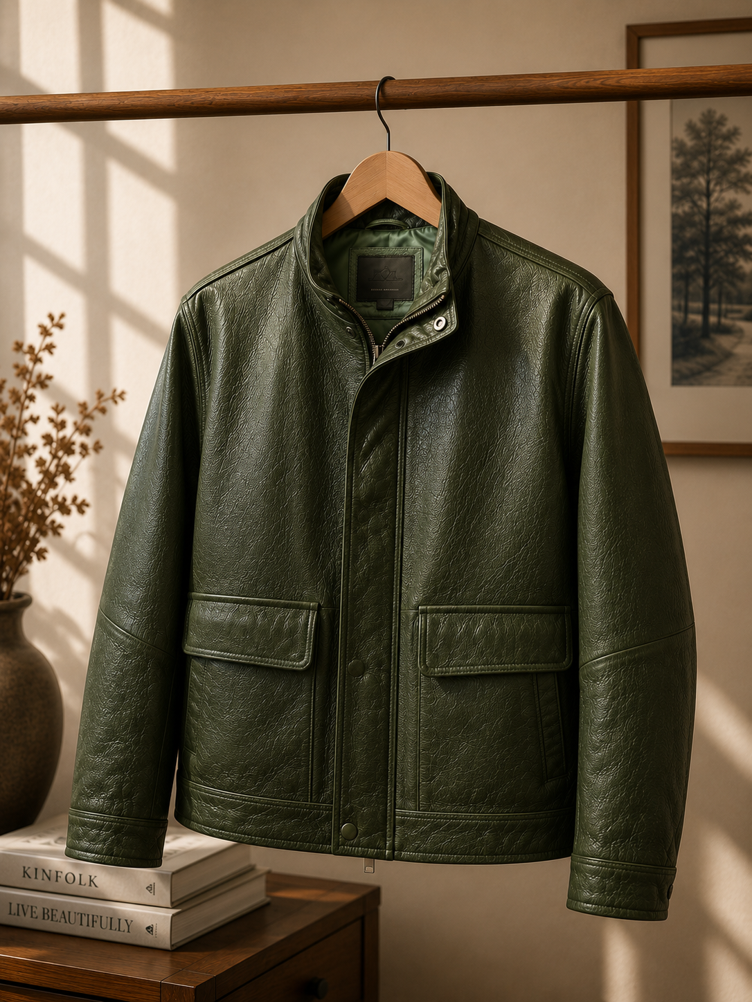 Zara Leather Pockrt Jacket