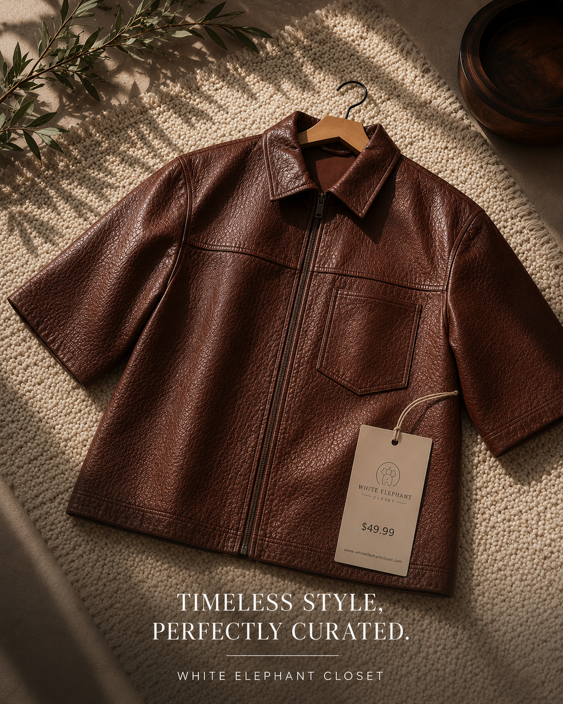ZARA FAUX LEATHER RELAXED FIT