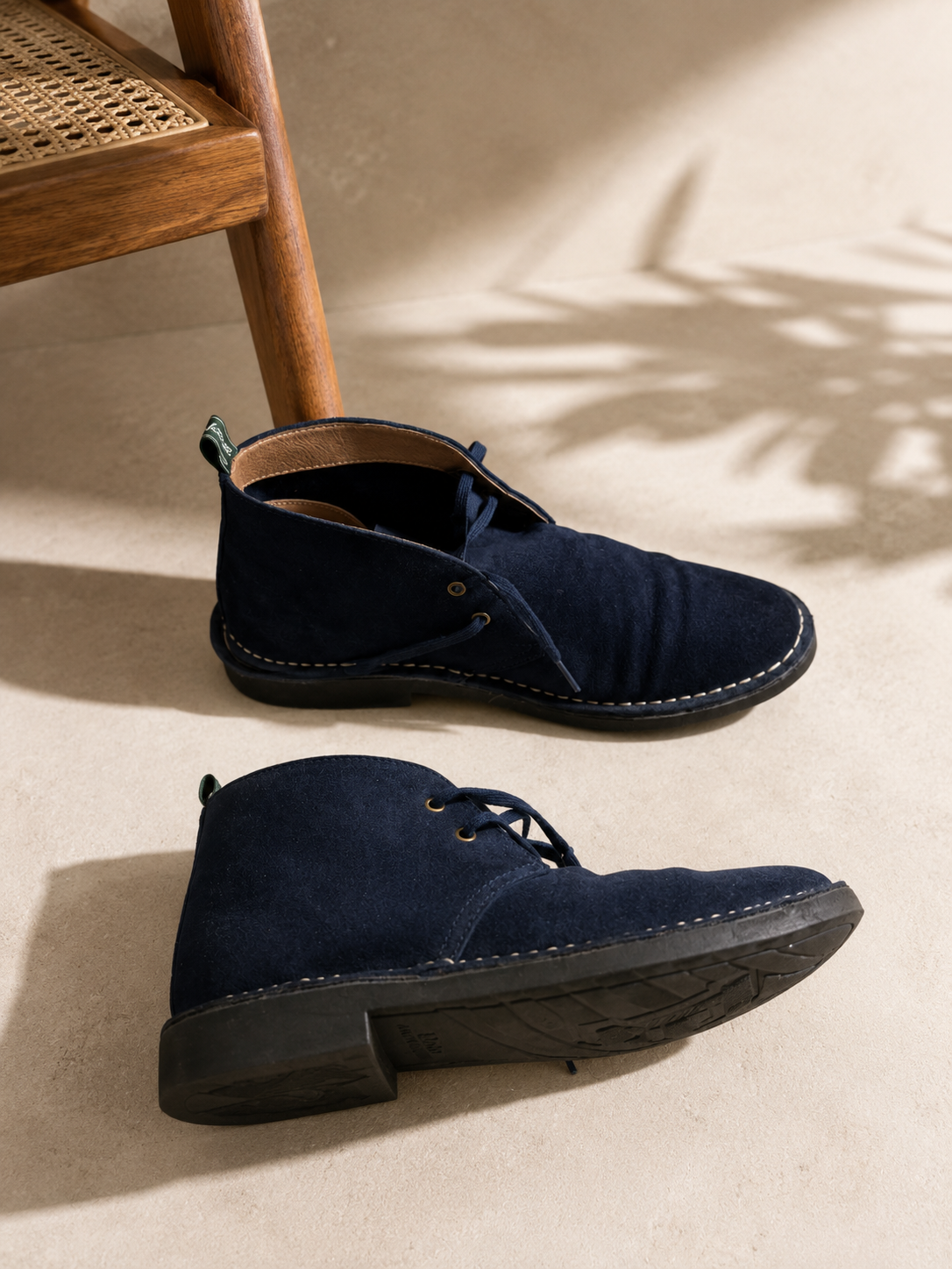 POLO RALPH LAUREN BLUE SUEDE SHOES