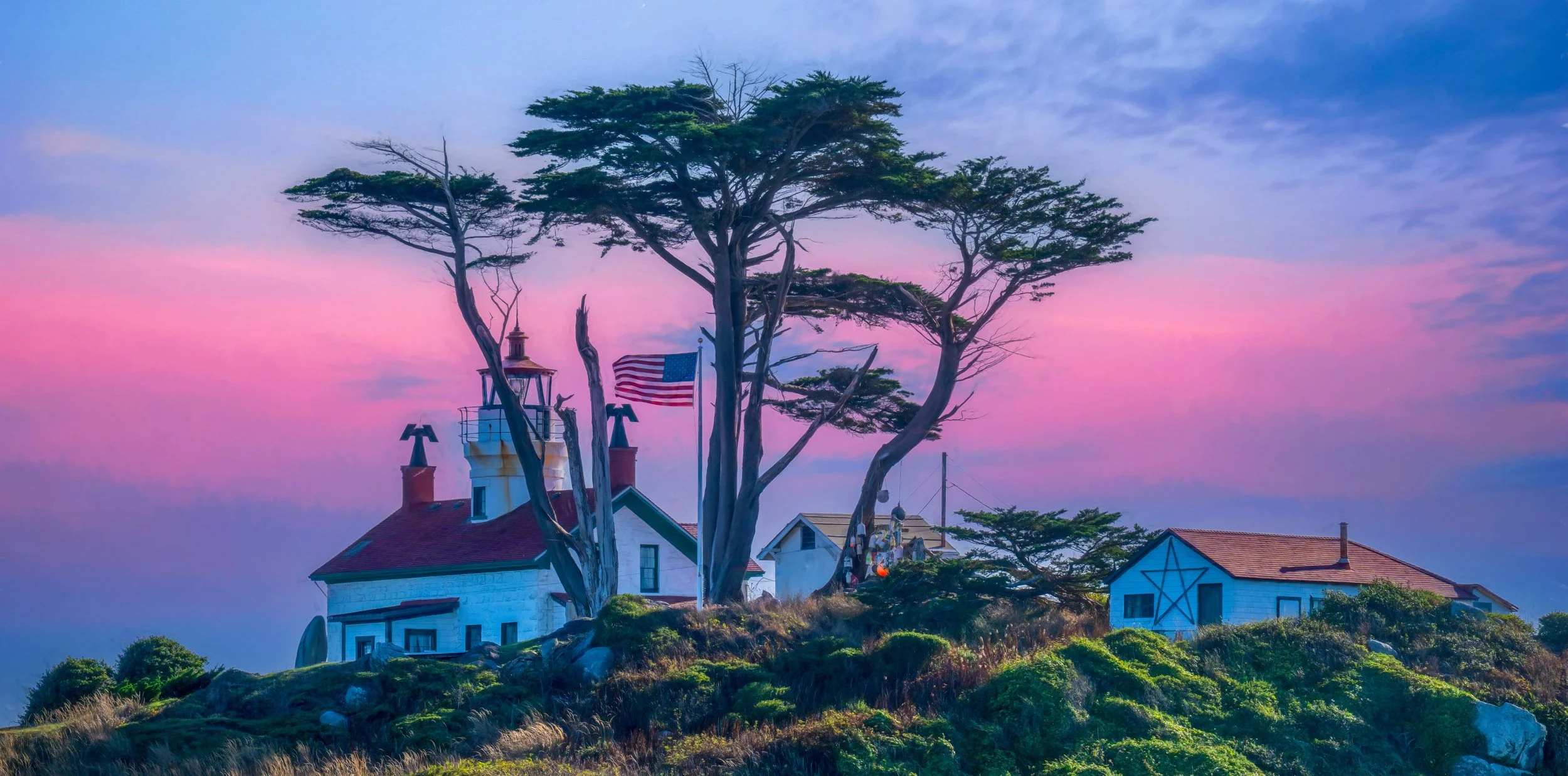 Twilight on the Coast - Battery Point Lighthouse