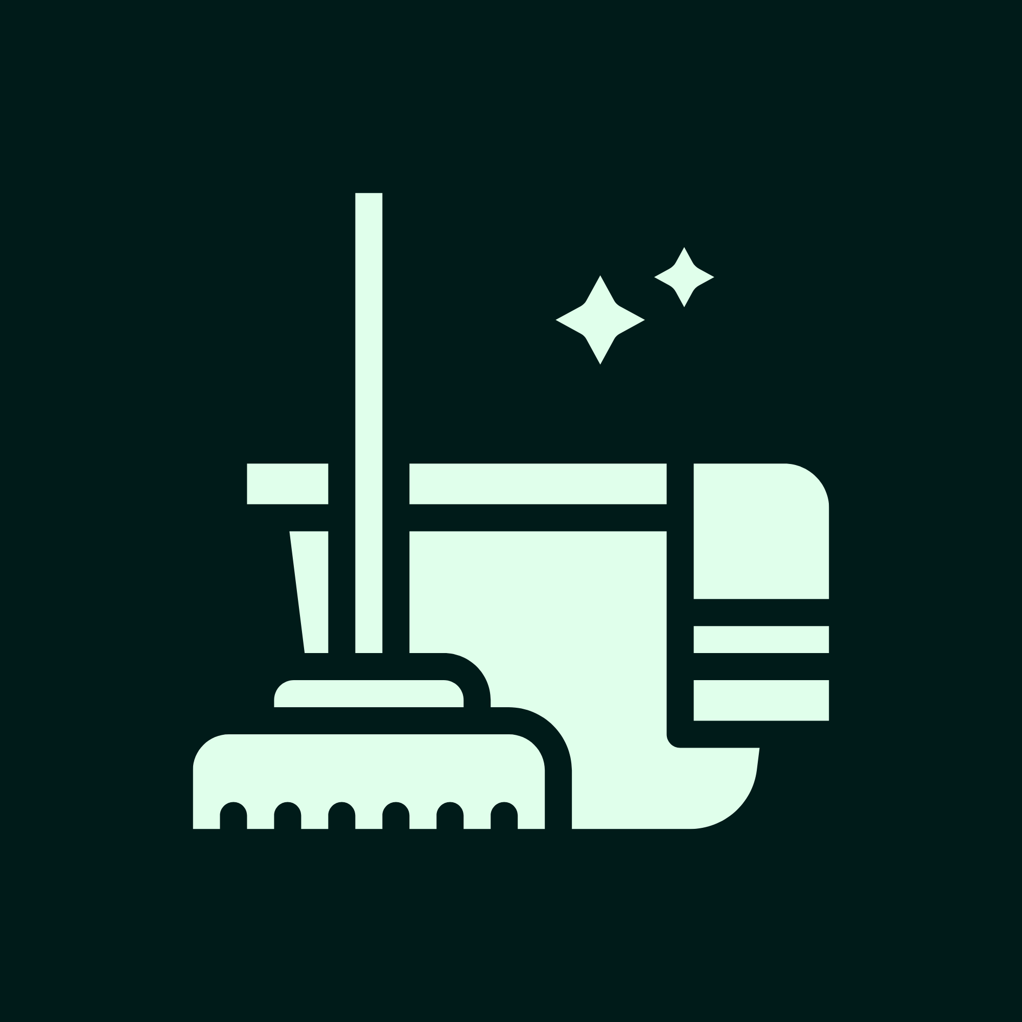 Icon of a film camera with stars, representing movie or filmmaking.