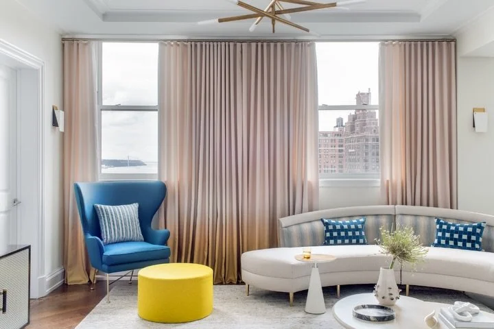 A living room that knows how to have a little fun. ✨

Playful pops of color, unexpected shapes, and plenty of personality make this a space that doesn&rsquo;t take itself too seriously. Because good design means loving your space every time you walk 