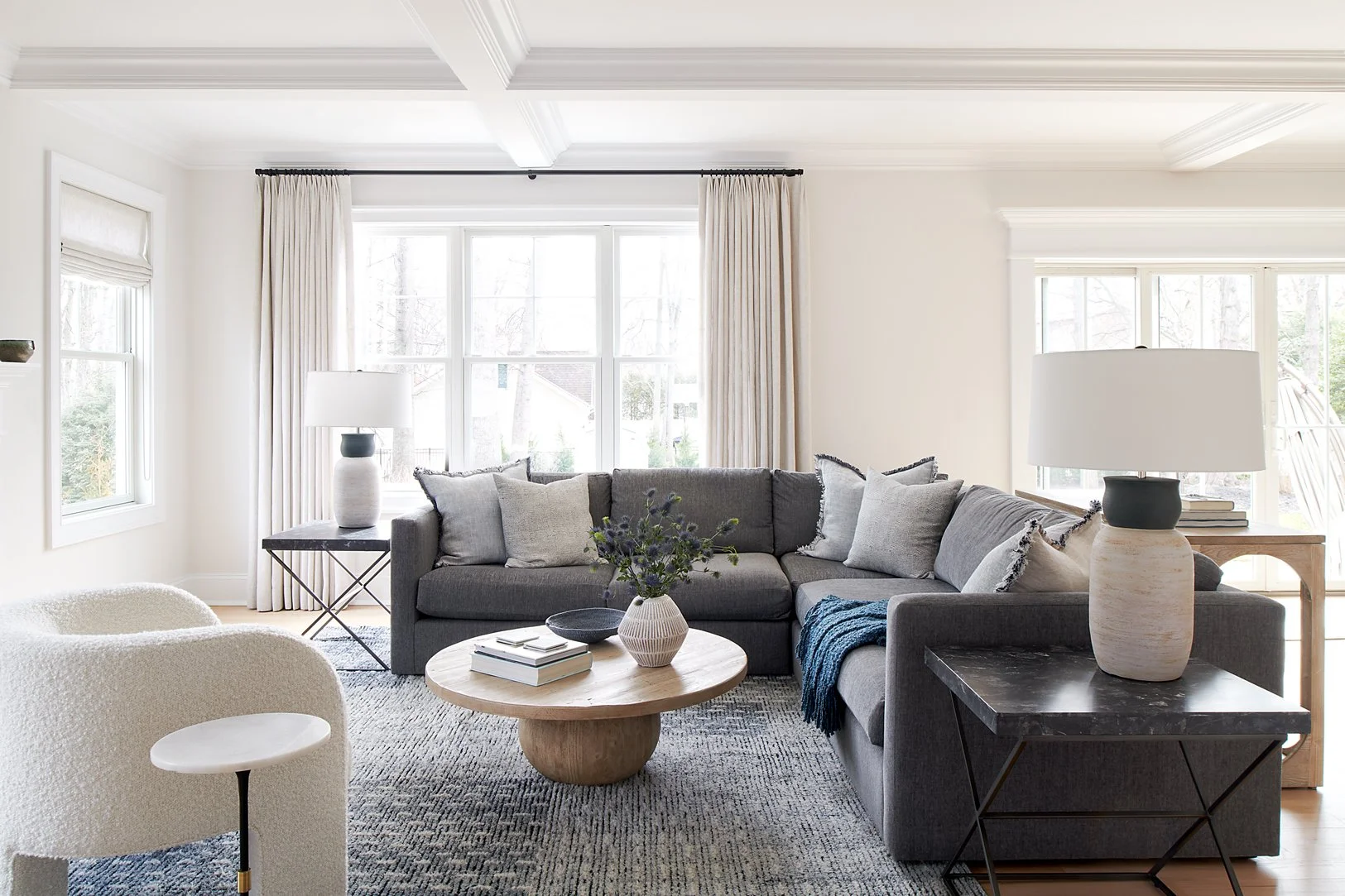 Luxury interior design by HCO Interiors featuring bespoke residential interiors, custom furnishings, modern living spaces and full-service interior design in New Jersey and New York.