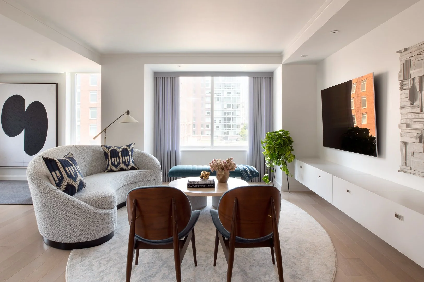 Luxury interior design by HCO Interiors featuring bespoke residential interiors, custom furnishings, modern living spaces and full-service interior design in New Jersey and New York.