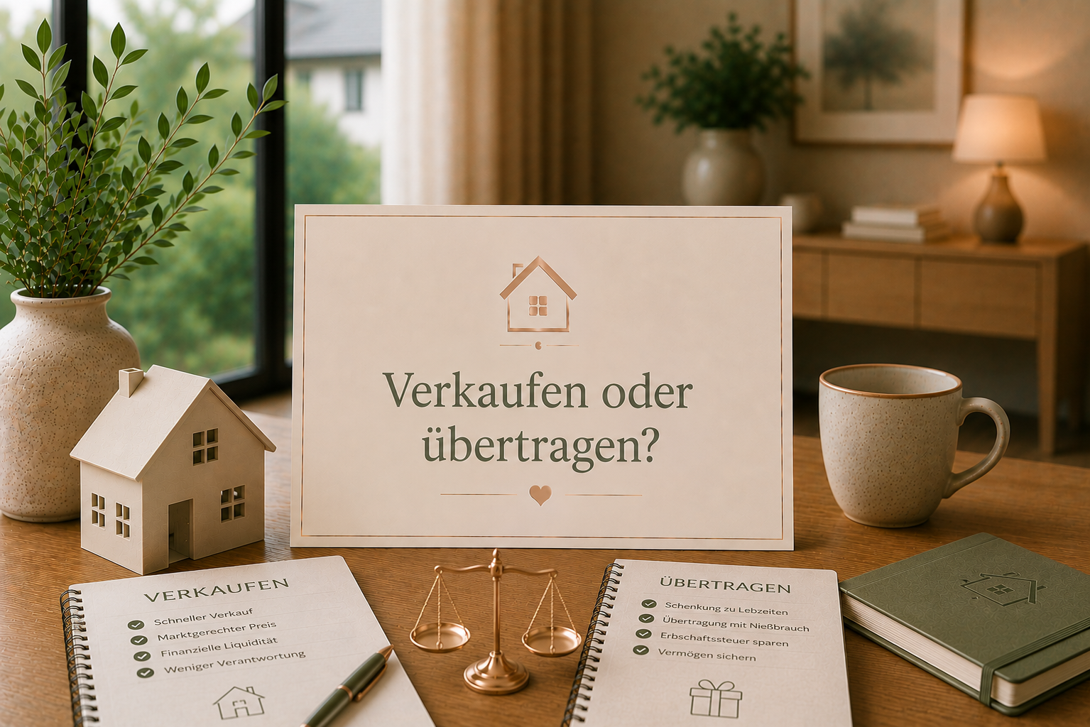 Immobilie verkaufen oder innerhalb der Familie übertragen?