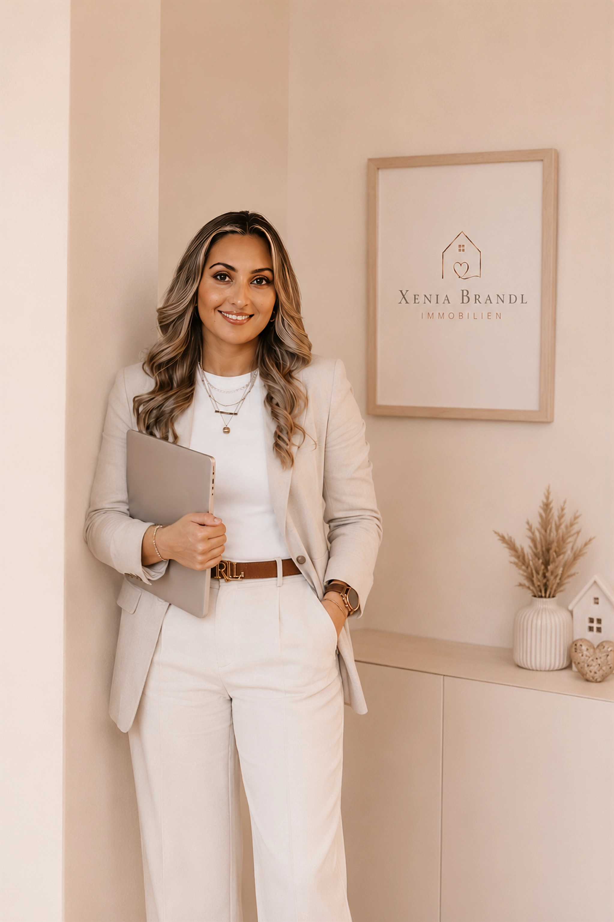 Xenia Brandl, geprüfte IHK-Immobilienmaklerin und Inhaberin von Xenia-Brandl Immobilien. Persönliche Beratung für den Verkauf, Kauf und die Vermietung von Immobilien in Palling, Traunstein und dem Chiemgau.