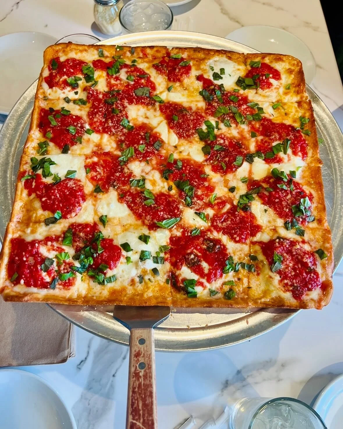 Pizza out of the oven and ready for guests of the Naples Pizza Tour