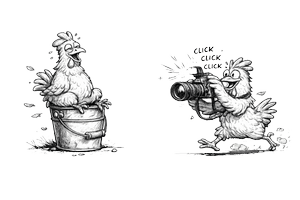 Hedrich Weddings Huhn mit Logo