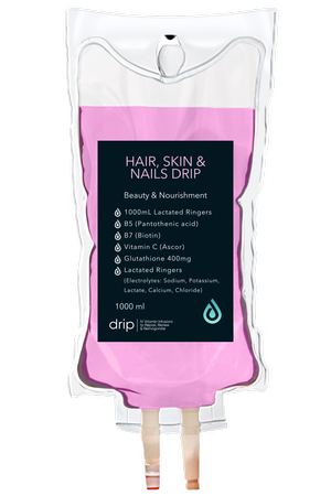 The Hair, Skin & Nails IV bag