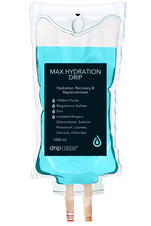 The Max Hydration IV bag