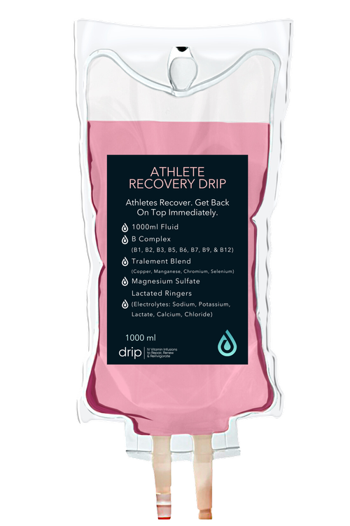 Athlete Recovery IV drip bag