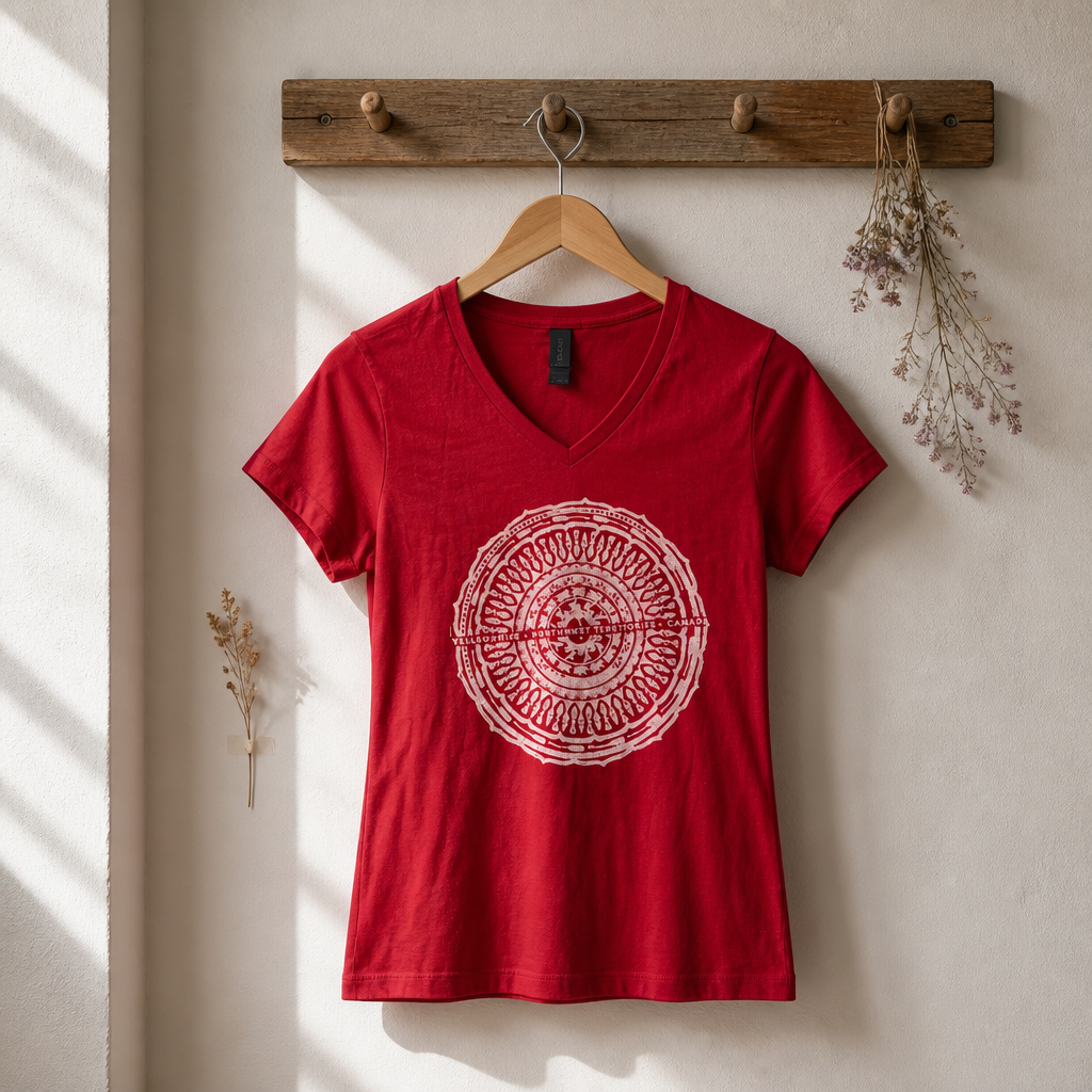 Yellowknife Mandala V-Neck T-Shirt — Women’s