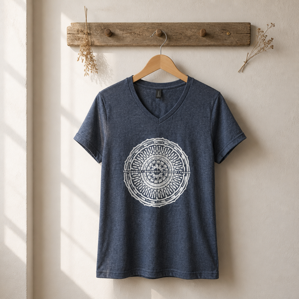 Yellowknife Mandala V-Neck T-Shirt — Women’s