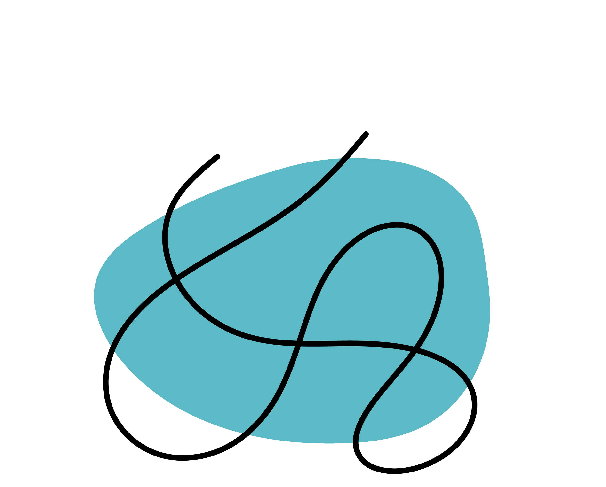 Illustration of a stylized eye with a blue iris, using black lines for the eyelid, eyelashes, and details.
