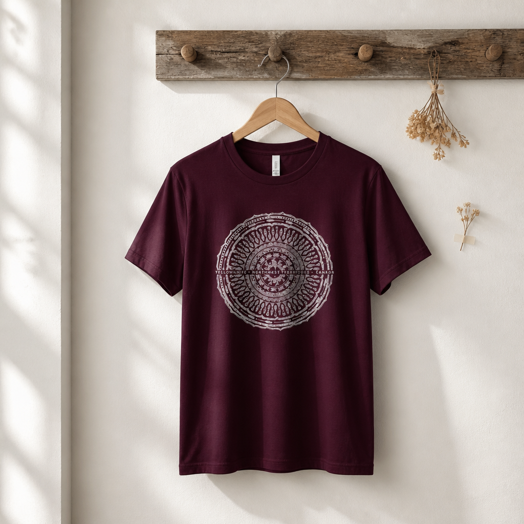 Yellowknife Mandala Crew Neck T-Shirt — Unisex Youth
