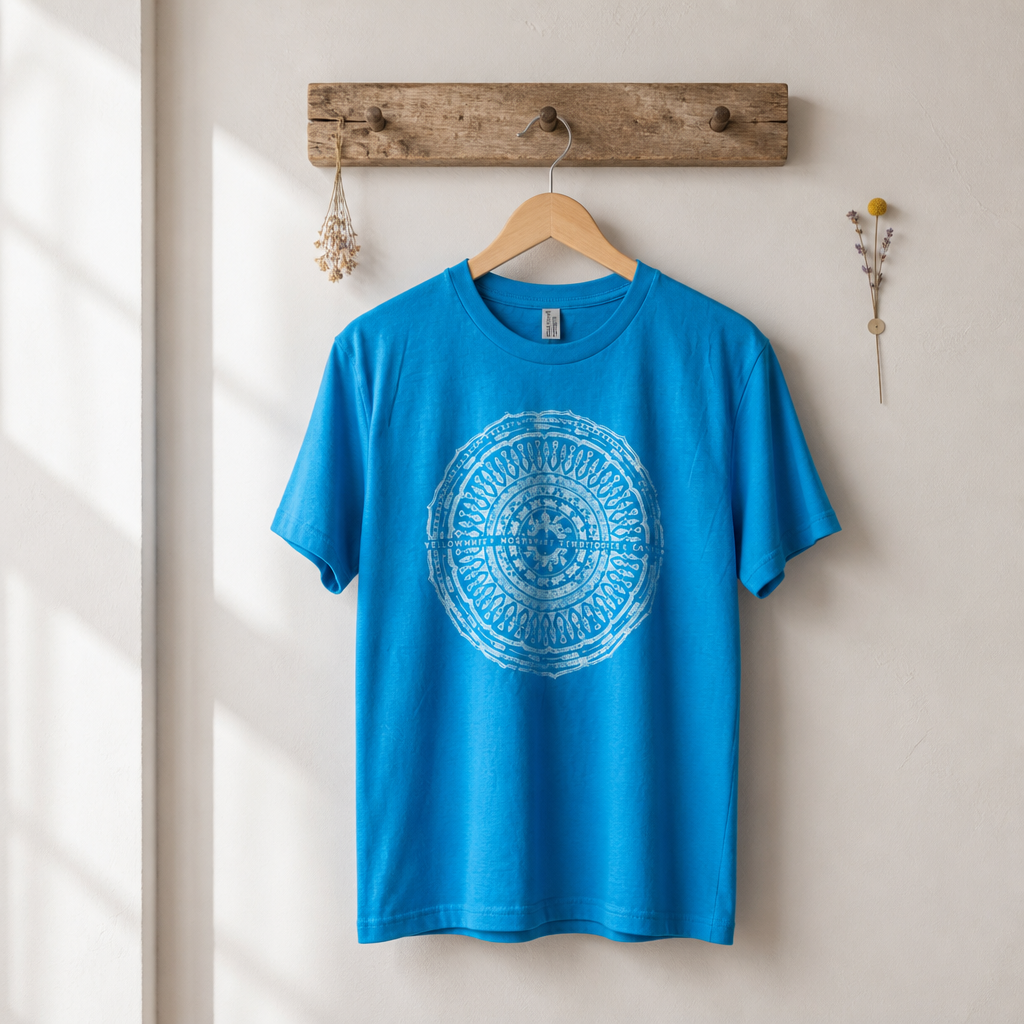 Yellowknife Mandala Crew Neck T-Shirt — Unisex Adult