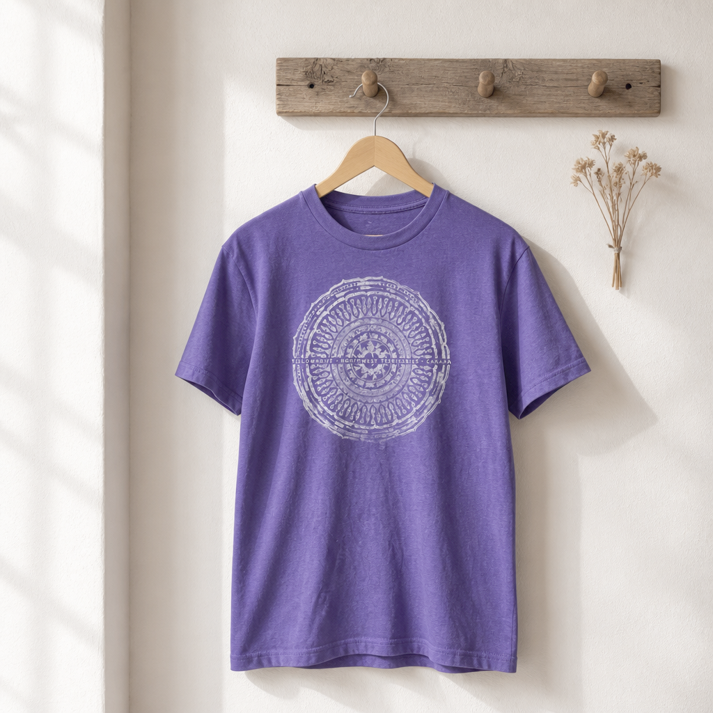 Yellowknife Mandala Crew Neck T-Shirt — Unisex Adult