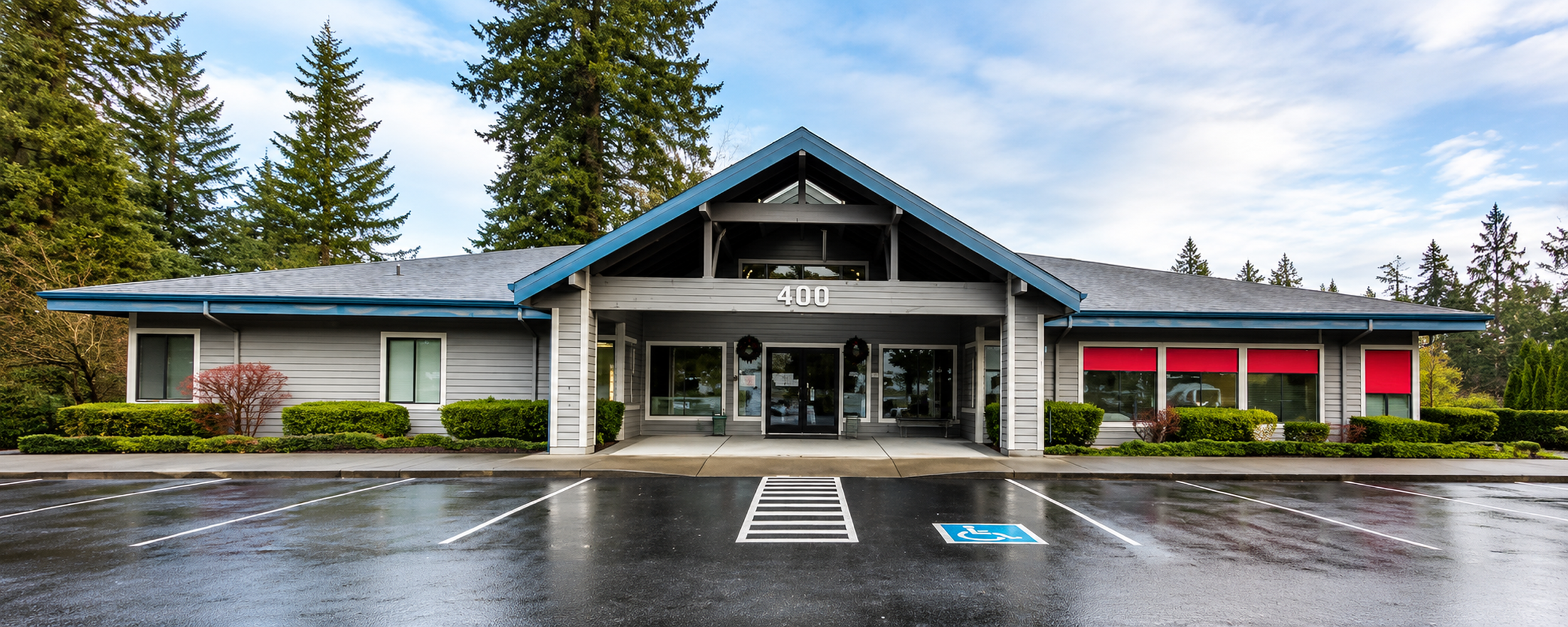 Exterior of American Family Vision Clinic in Olympia, Washington.